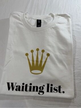 Rolex Parody “Waiting List” T-Shirt - White – XL - New